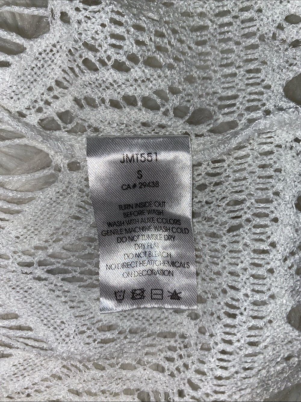 Sold* Miss Me White Crochet Pullover Sweater - Picture 8 of 9